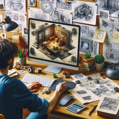 el proceso creativo para diseñar un juego de escape virtual