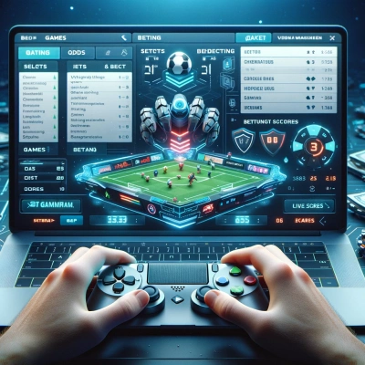 Una plataforma de apuestas en línea visualmente atractiva y segura dedicada a las apuestas sobre videojuegos.