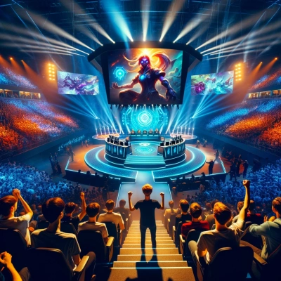 Imagen que capta la emoción que rodea a una gran competición de League of Legends